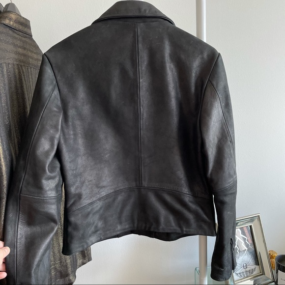H&M TREND label Leather biker jacket - Picture 2 of 14